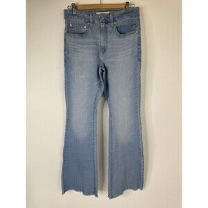 Levi's 726 Jeans Womens 30x32 Flare High Rise Blue Denim Stretch Retro Classic